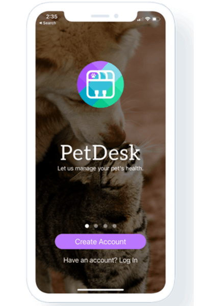 PetDesk mobile app